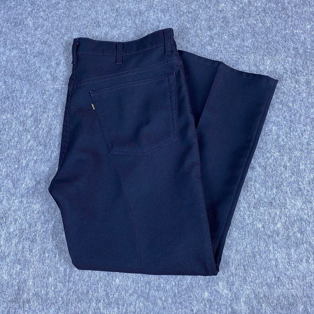 Levi's 517 Men's Slacks Black Gold Tag Straight Leg 100% Polyester Size 40x30